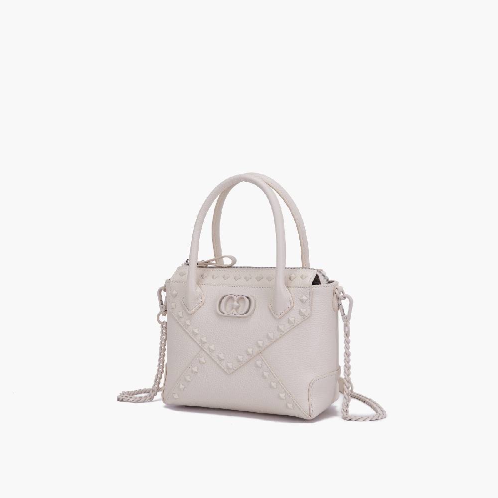 La Carrie MINI BORSA A MANO FRIVOLOUS IVORY Spedizione Gratuita
