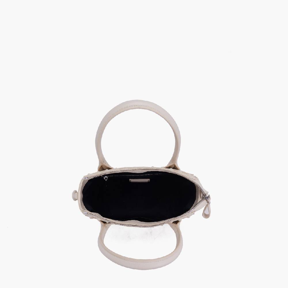 La Carrie MINI BORSA A MANO FRIVOLOUS IVORY Spedizione Gratuita
