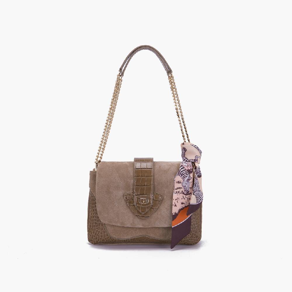 La Carrie BORSA A SPALLA TEMPEST TAUPE