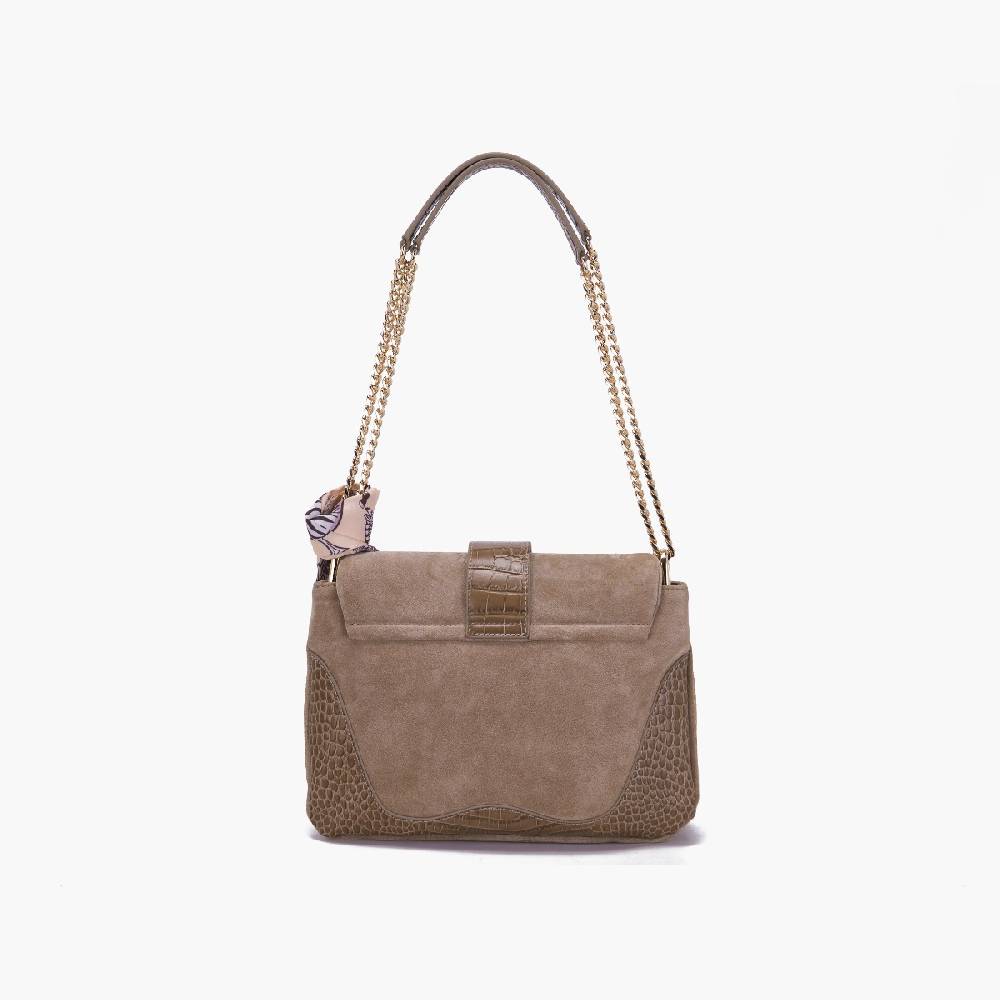 La Carrie BORSA A SPALLA TEMPEST TAUPE Fino Al -60%