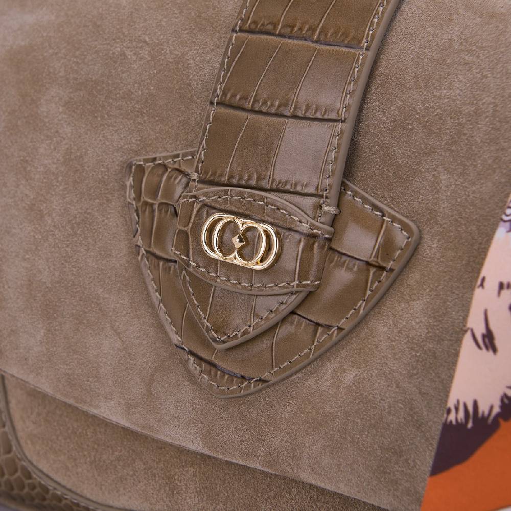 La Carrie BORSA A SPALLA TEMPEST TAUPE Fino Al -60%