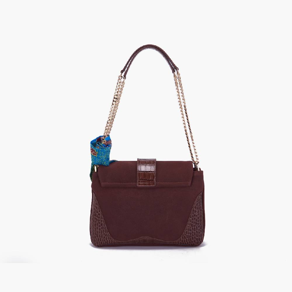La Carrie BORSA A SPALLA TEMPEST BROWN Affare Del Giorno