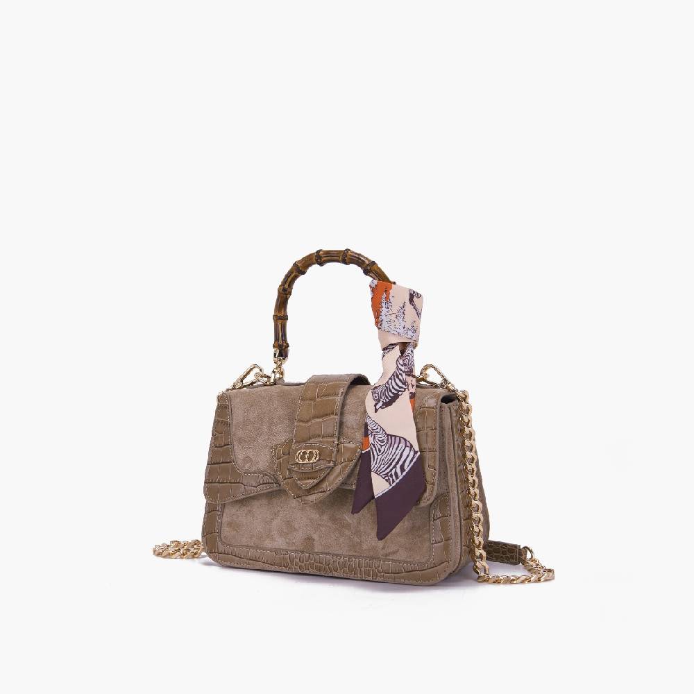 La Carrie BORSA A MANO TEMPEST TAUPE Presa