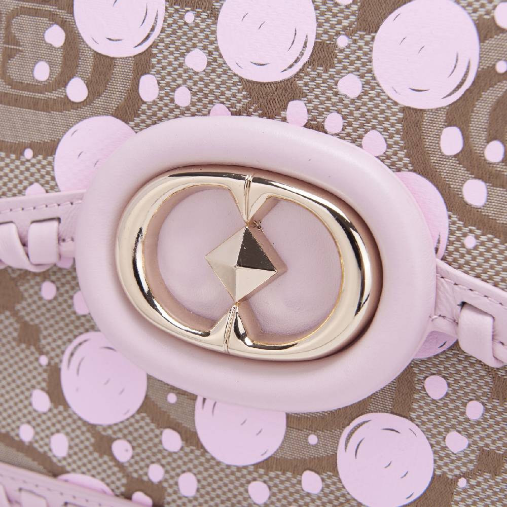 La Carrie BORSA A MANO MONOGRAM ROSA Economico