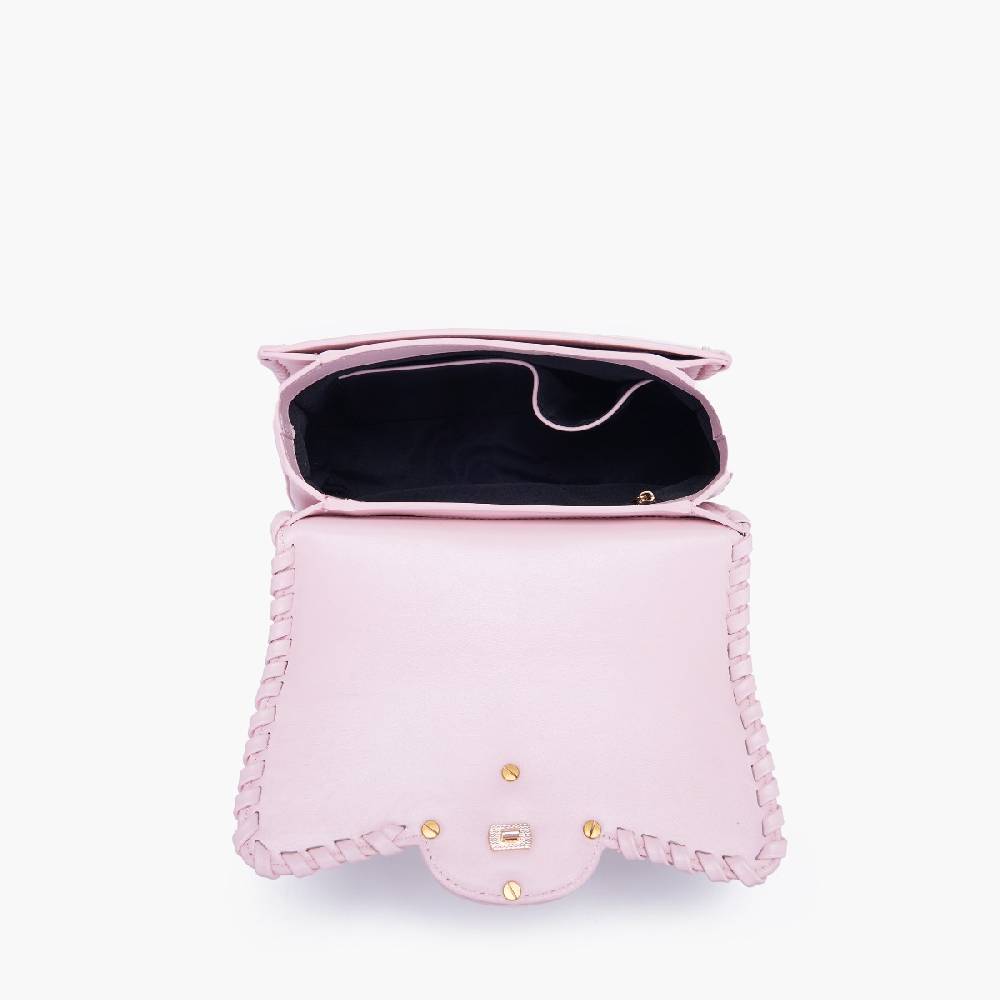 La Carrie BORSA A MANO MONOGRAM ROSA Economico