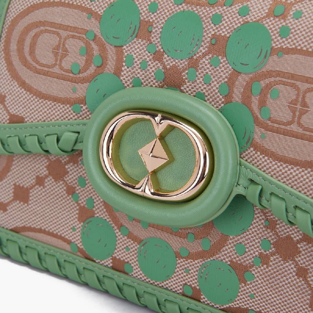 La Carrie BORSA A MANO MONOGRAM PISTACCHIO Online