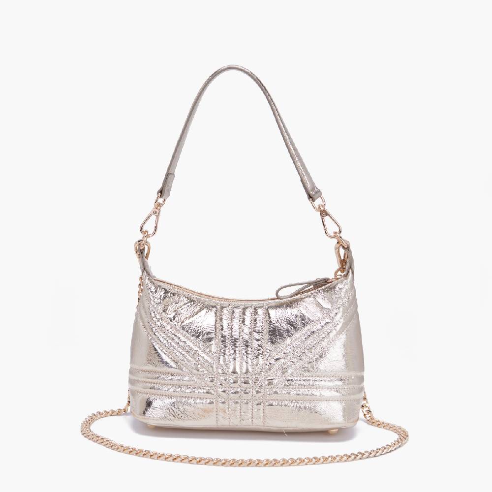 La Carrie MINI BORSA A SPALLA SHINY GOLD In Vendita