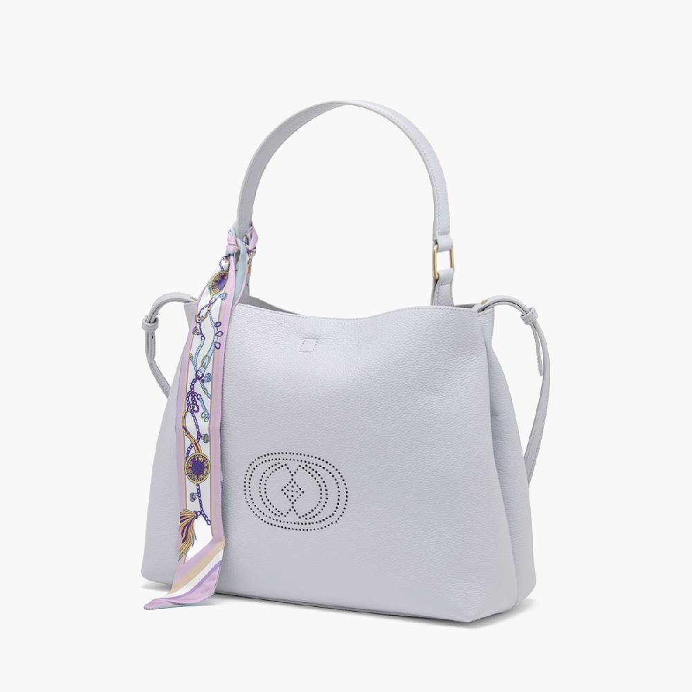 La Carrie BORSA SHOPPING DRILLED SKY Saldi