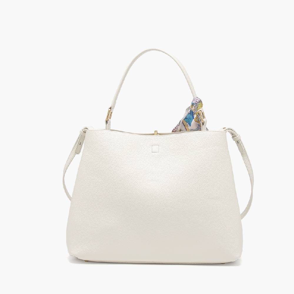 La Carrie BORSA SHOPPING DRILLED CREMA Hotsell