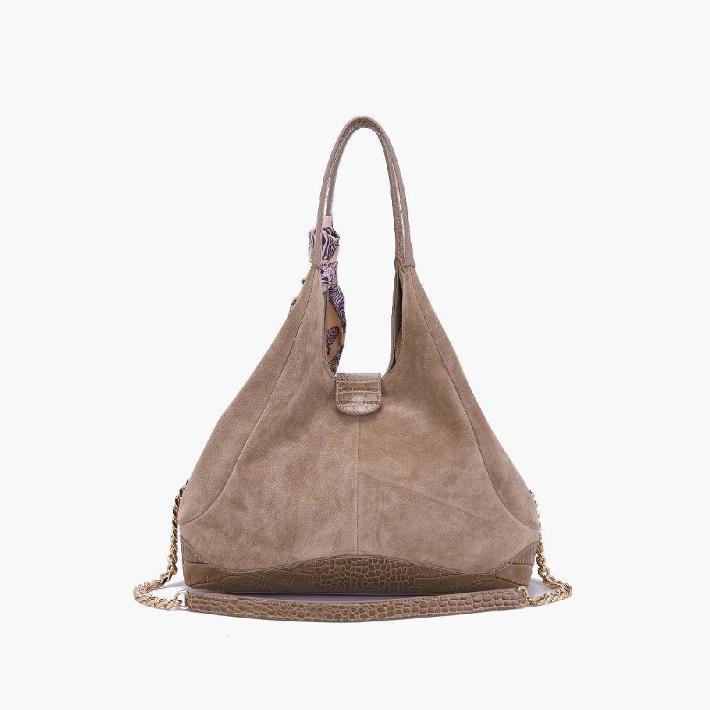 La Carrie BORSA SHOPPING TEMPEST TAUPE Vendita Calda