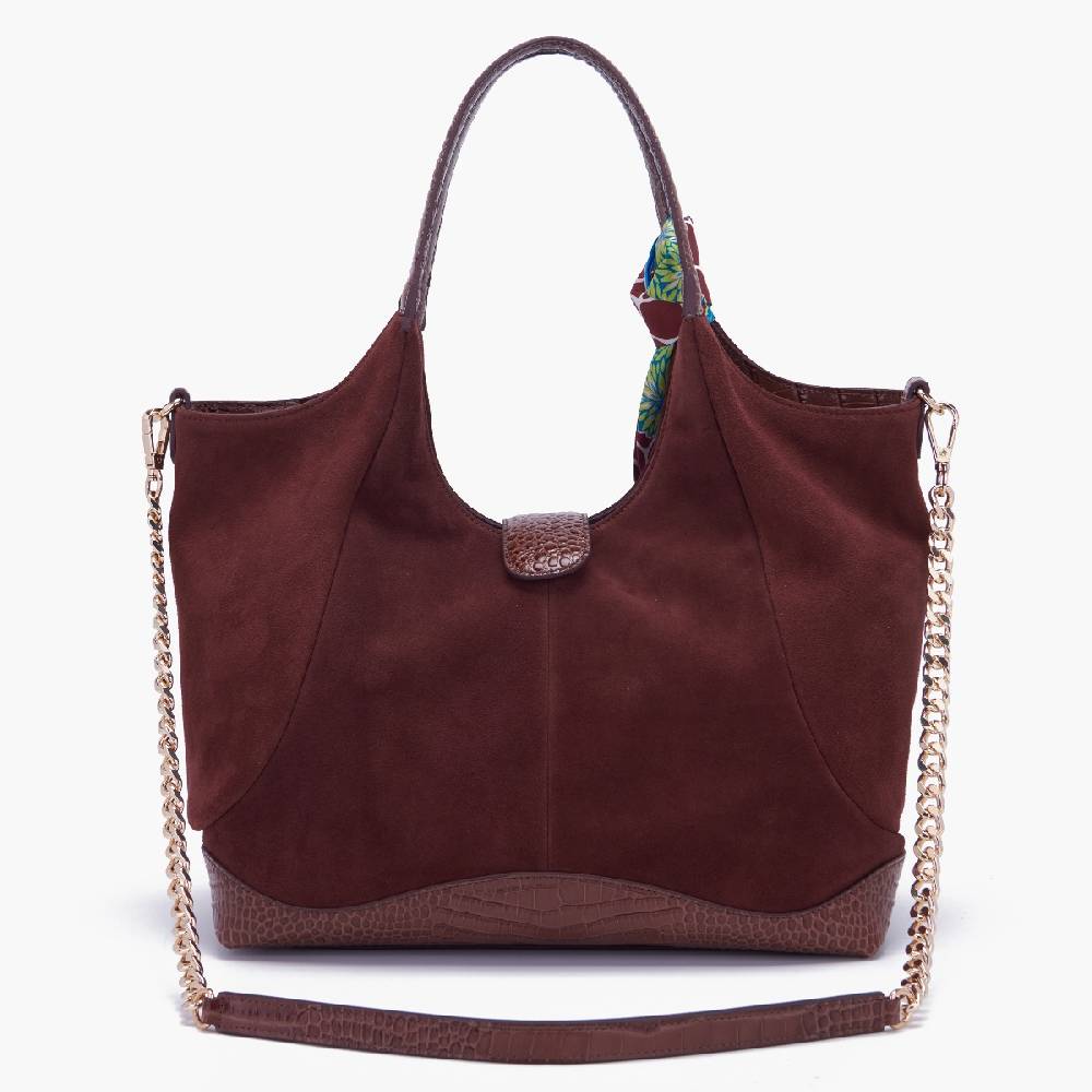 La Carrie BORSA SHOPPING TEMPEST BROWN Vendita Economica