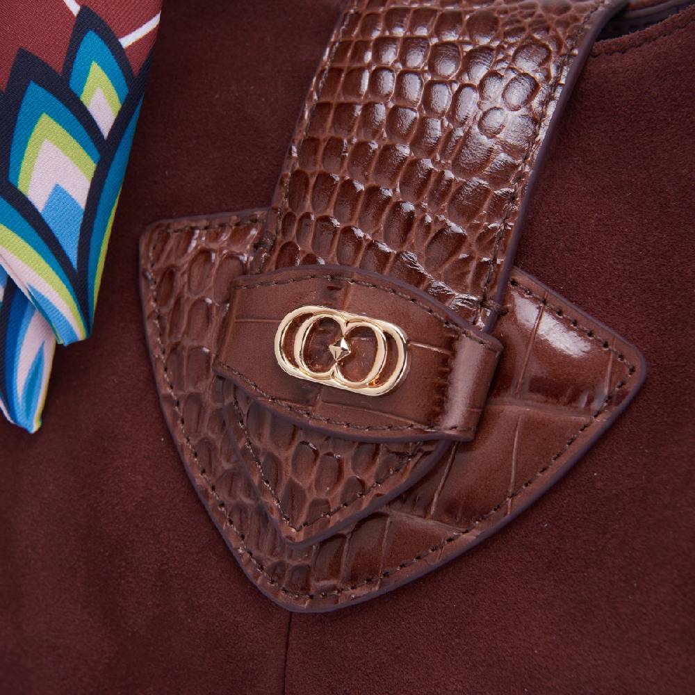 La Carrie BORSA SHOPPING TEMPEST BROWN Vendita Economica