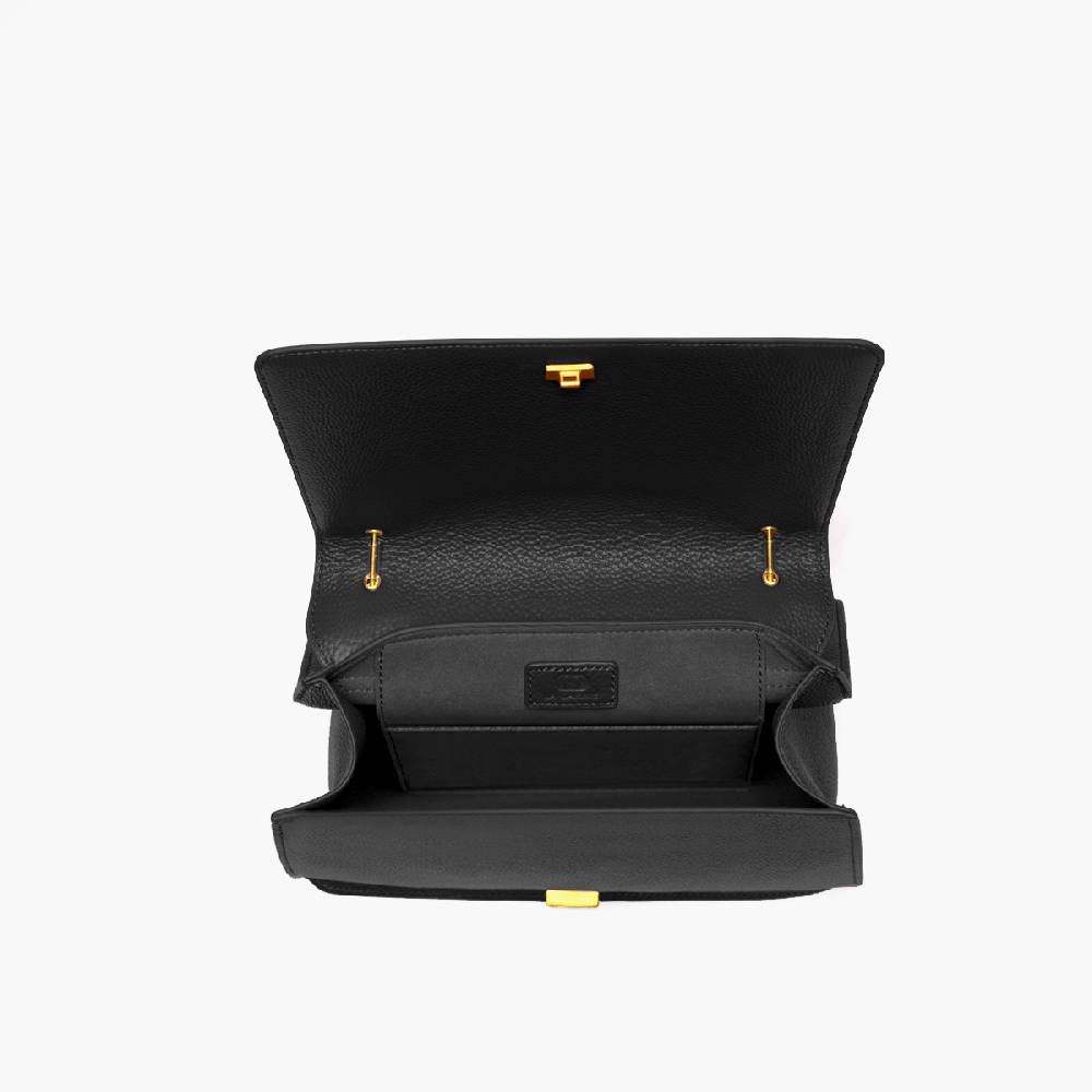 La Carrie BORSA A SPALLA DRILLED NERA 2025