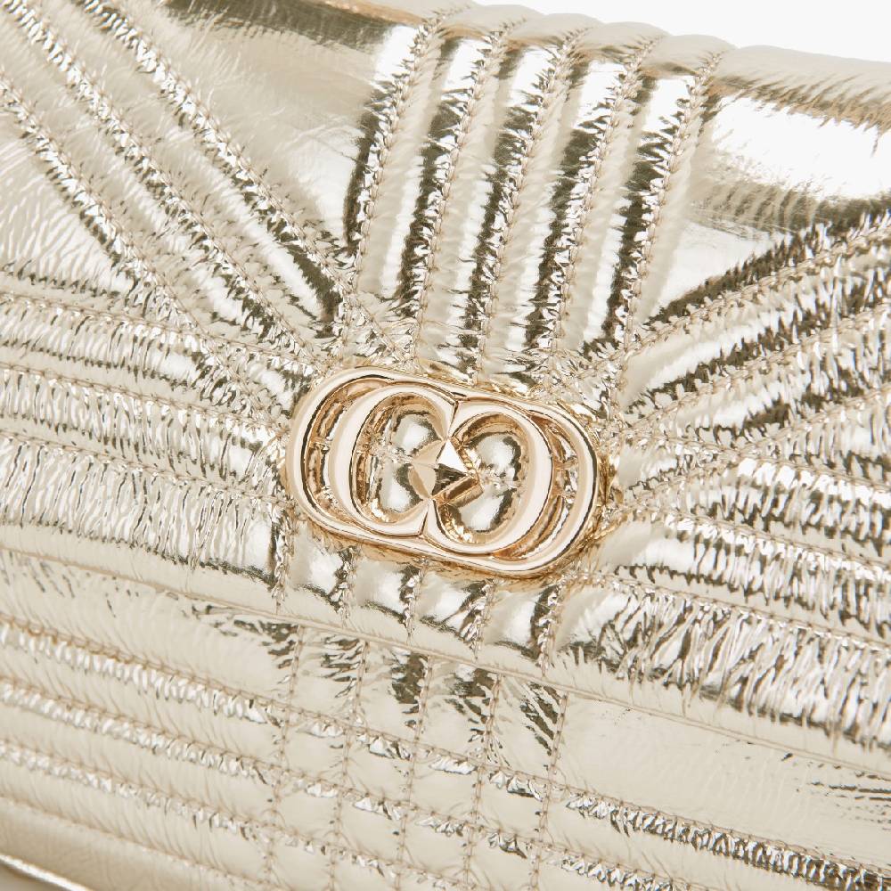 La Carrie BORSA A MANO SHINY GOLD In Linea
