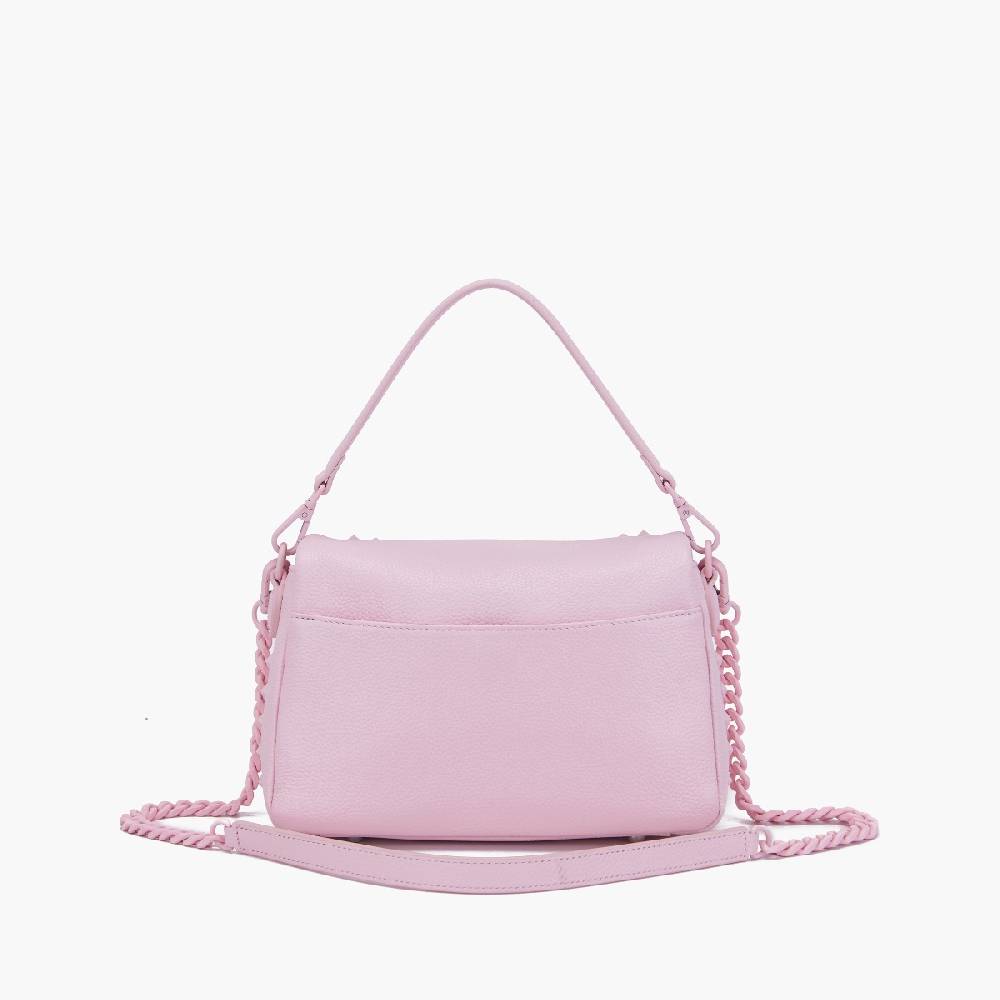 La Carrie PINK HAND BAG IN TUMBLED LEATHER Soddisfazione Garantita