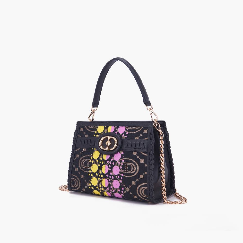 La Carrie BORSA SHOPPING MONOGRAM BLACK Novità
