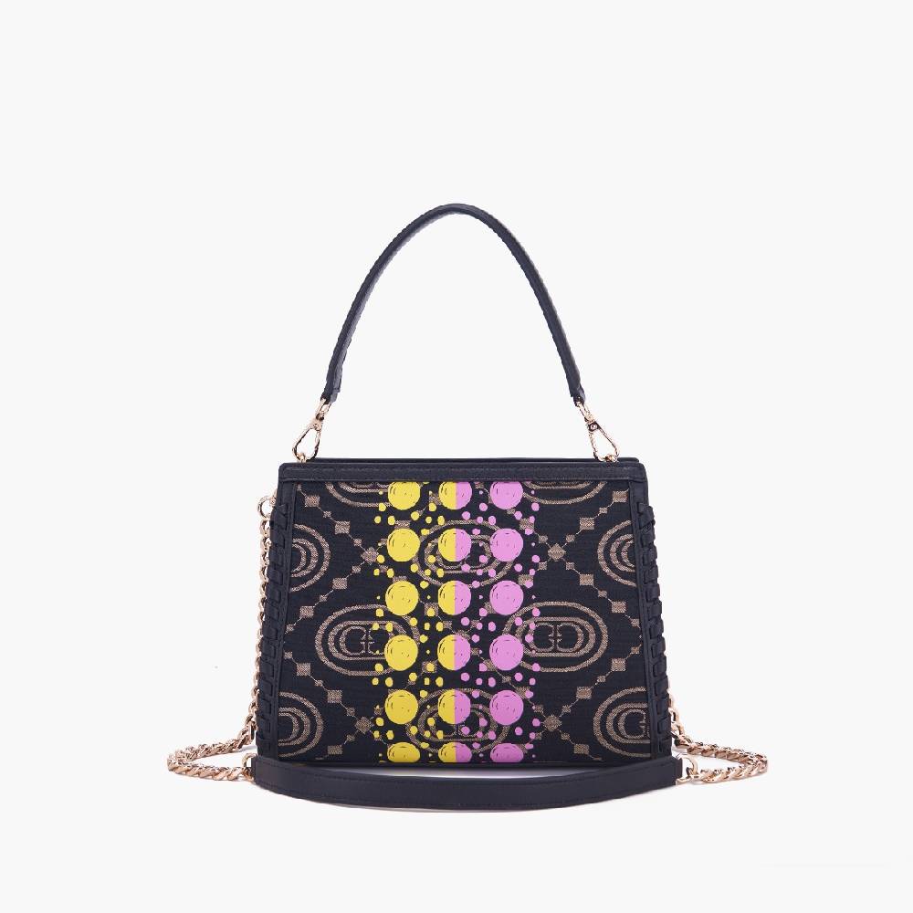 La Carrie BORSA SHOPPING MONOGRAM BLACK Novità