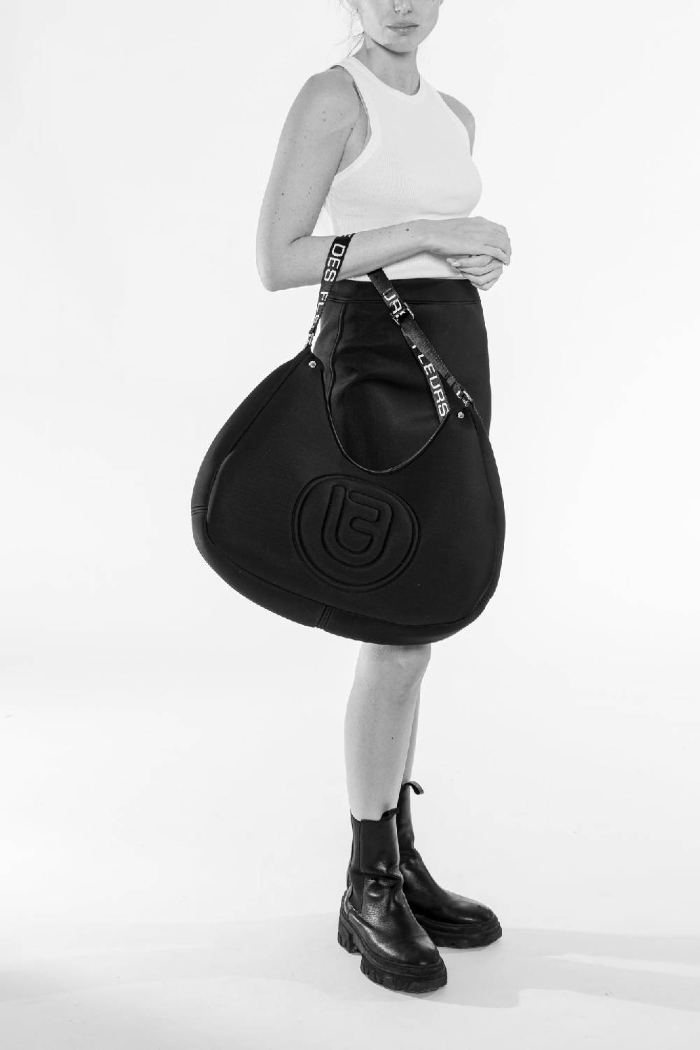 L.Pucci Creta Tekno Fabric Black Negozio