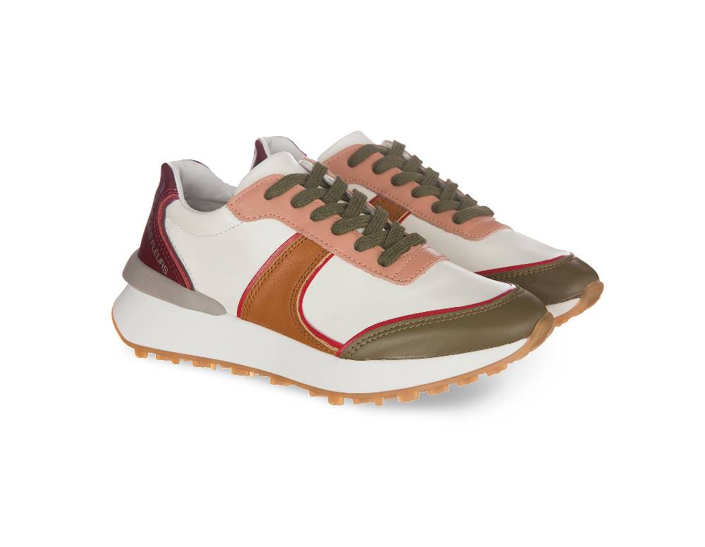 L.Pucci Missouri Leather White-Multi Economico