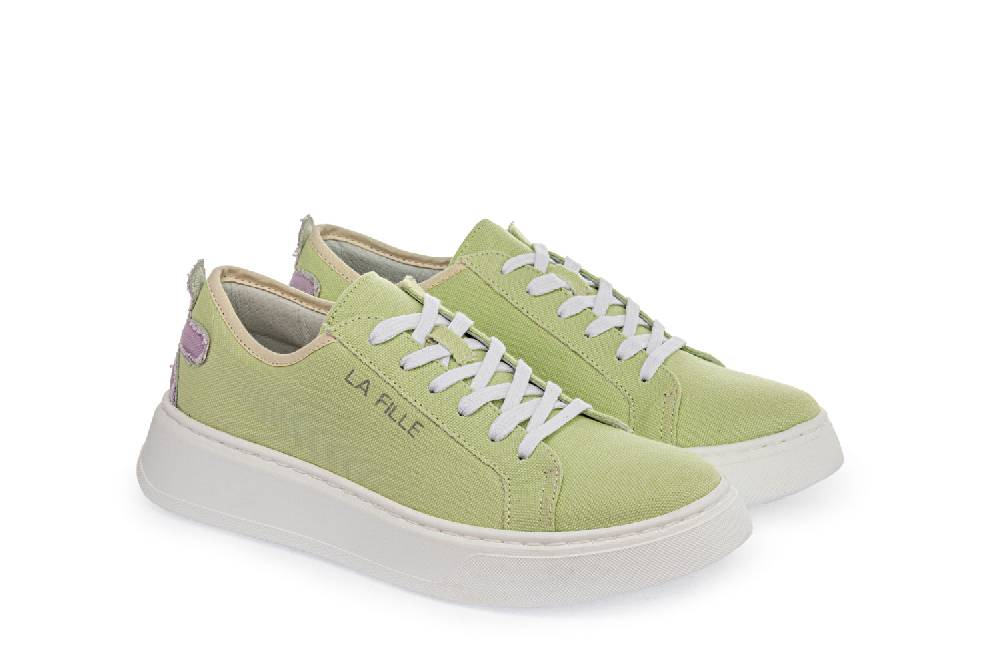 L.Pucci Sneakers P91222C Water Green-Lilac Vendita Calda