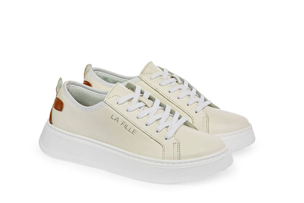 L.Pucci Sneakers P91212P Ecru-Camel Shopping Online