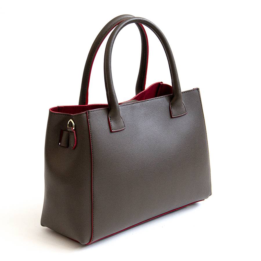 Laura Di Maggio IRINA – Tote in pelle testa di moro e interno rosso Fino al 65% di sconto