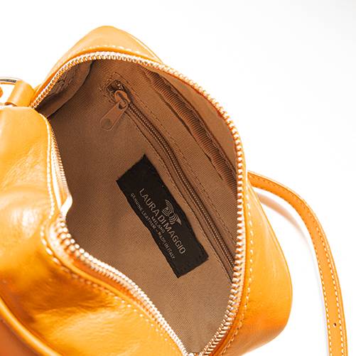 Laura Di Maggio COCCA – Borsa da Sera in Pelle Soft Trapuntato – Arancione Saldi