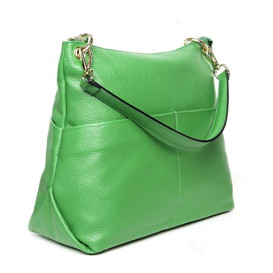 Laura Di Maggio NINA – borsa a spalla in pelle dollaro verde Offerte