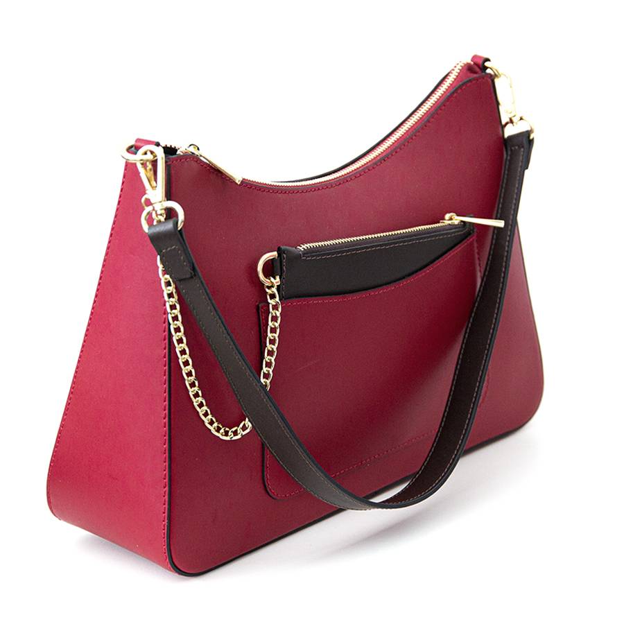 Laura Di Maggio LENA – Borsa a spalla in pelle elegant rubino Vendita Economica