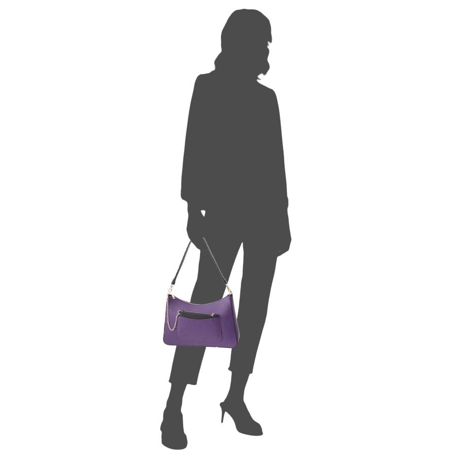 Laura Di Maggio LENA – Borsa a spalla in pelle elegant viola Saldi Di Fabbrica
