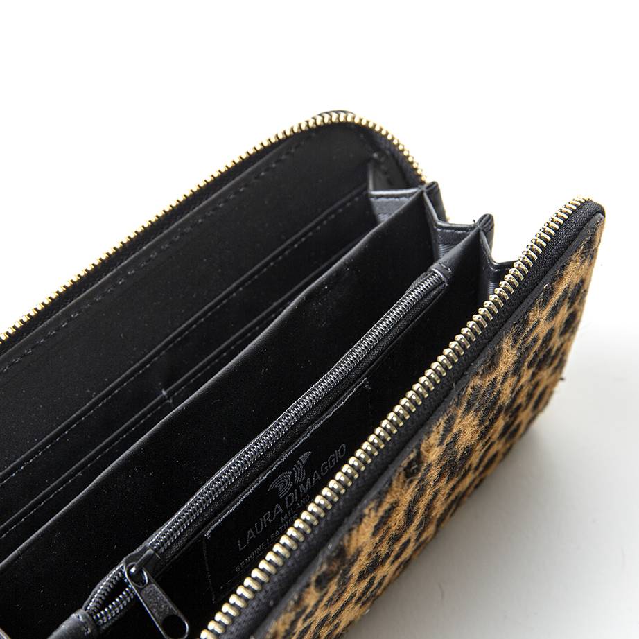 Laura Di Maggio Leopard – portafoglio in cavallino stampato Shopping Online