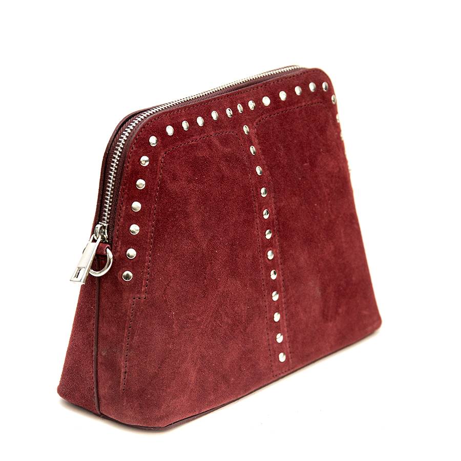 Laura Di Maggio DOROTEA – Borsa in Pelle da Sera – Camoscio Bordeaux Online