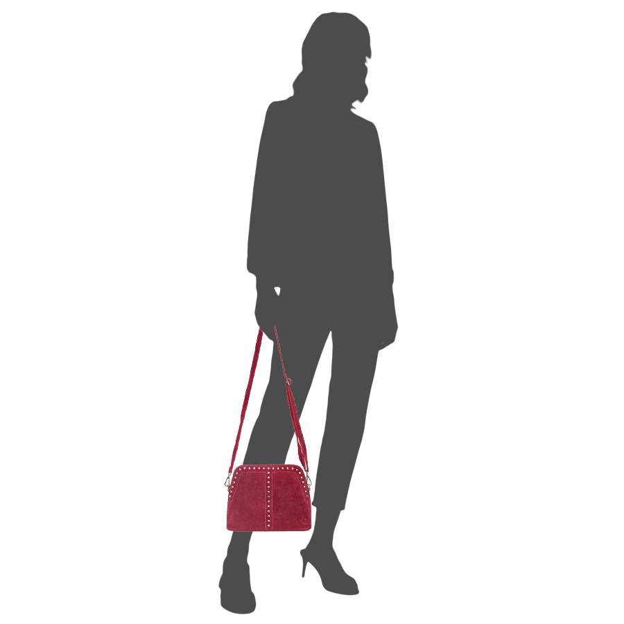 Laura Di Maggio DOROTEA – Borsa in Pelle da Sera – Camoscio Bordeaux Online