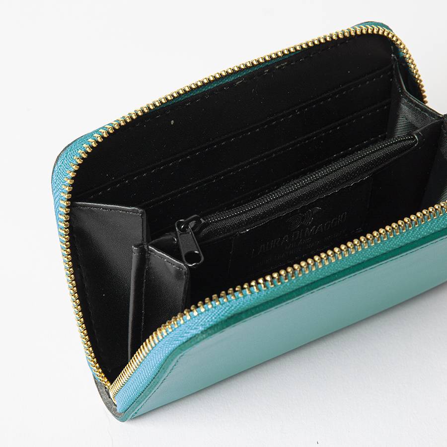 Laura Di Maggio ELEGANT MINI – portafoglio in pelle elegant turchese I Più Venduti