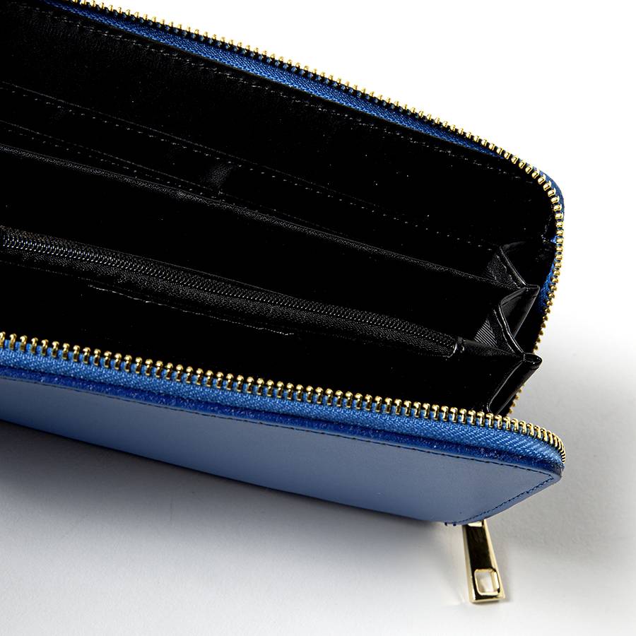 Laura Di Maggio ELEGANT – portafoglio in pelle elegant blu In Saldo