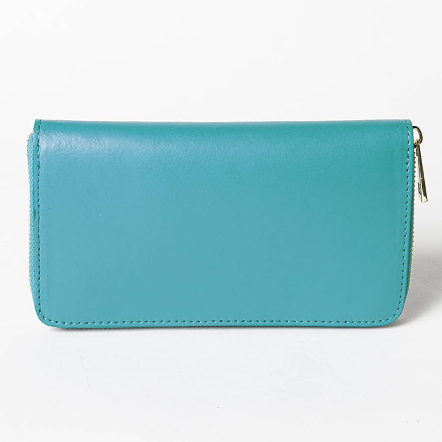 Laura Di Maggio ELEGANT – portafoglio in pelle elegant turchese