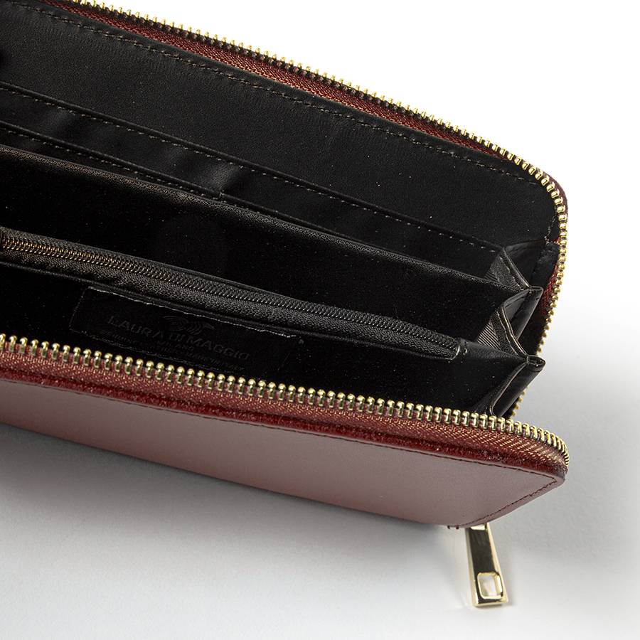 Laura Di Maggio ELEGANT – portafoglio in pelle elegant cuoio Italia
