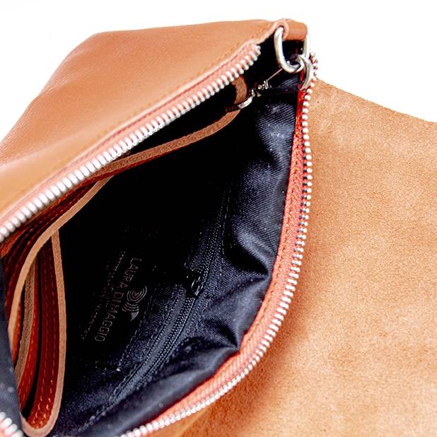 Laura Di Maggio CLAIRE – pochette sottile arancio in pelle dollaro Outlet