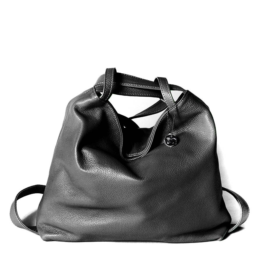 Laura Di Maggio VENICE – Zaino/borsa in pelle dollaro nero