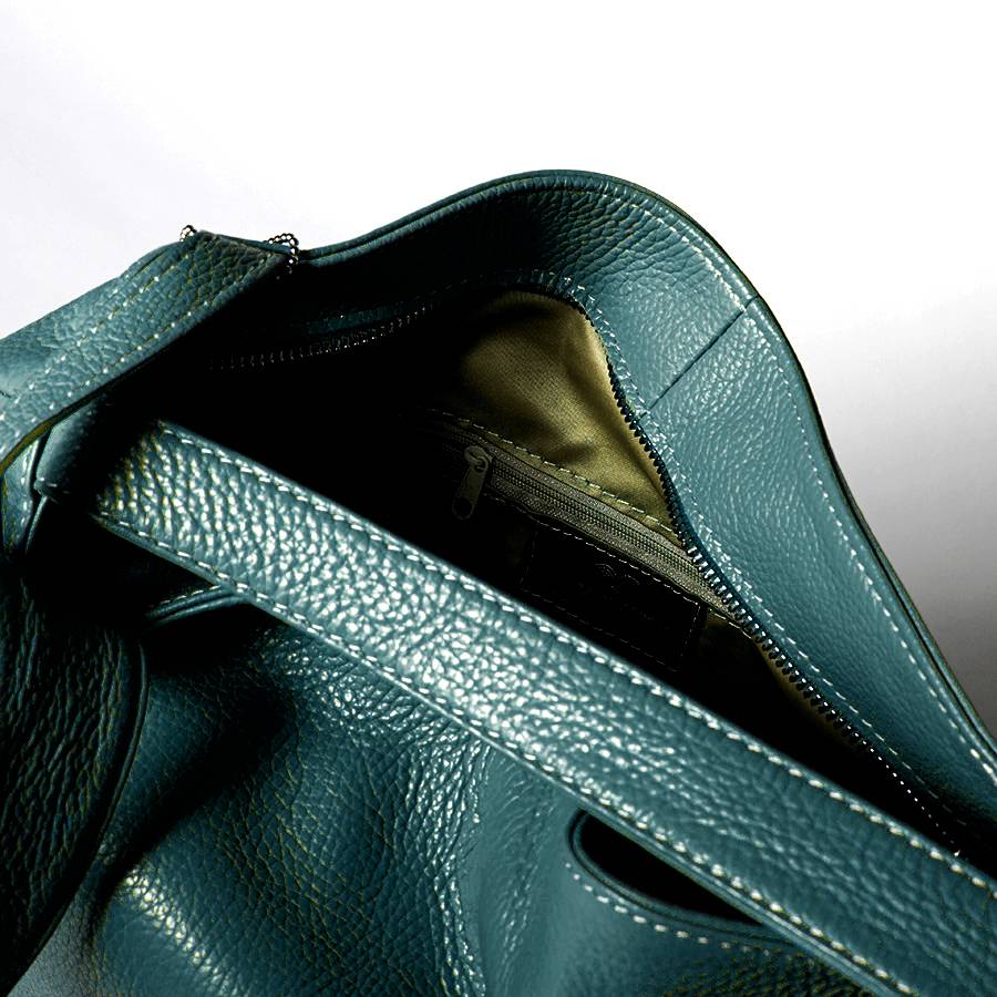 Laura Di Maggio VENICE – Zaino/borsa in pelle dollaro petrolio Negozio