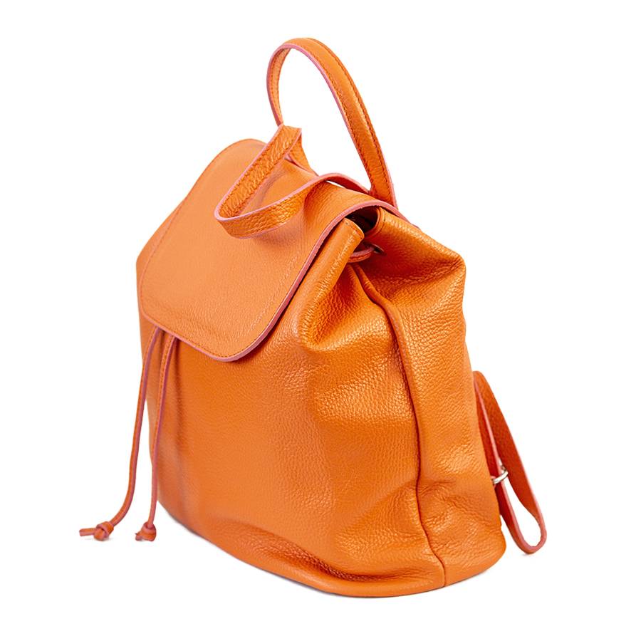 Laura Di Maggio LEIDA – Zaino in pelle dollaro arancio Qualità