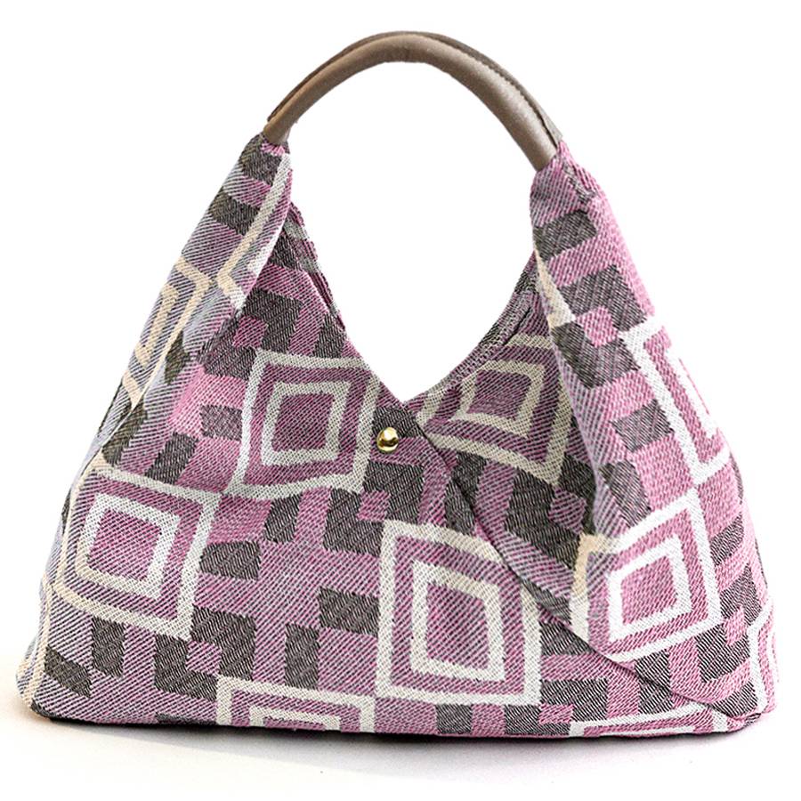 Laura Di Maggio FANTASY MAXI – Sacca in tessuto stampato rosa