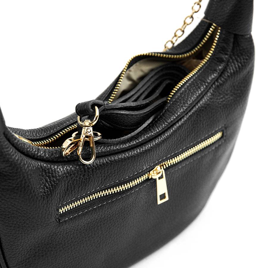 Laura Di Maggio MOON – Borsa a spalla in pelle nera Offerta