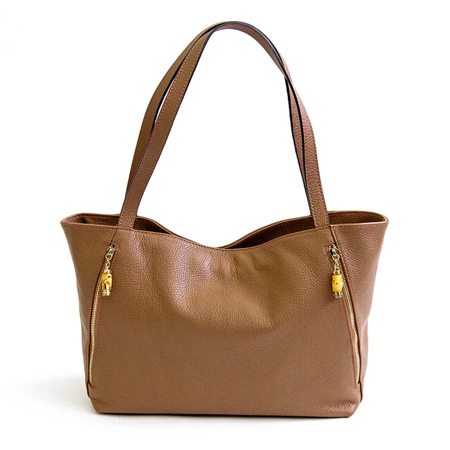 Laura Di Maggio BAMBU’ SHOPPER – Borsa in pelle cuoio