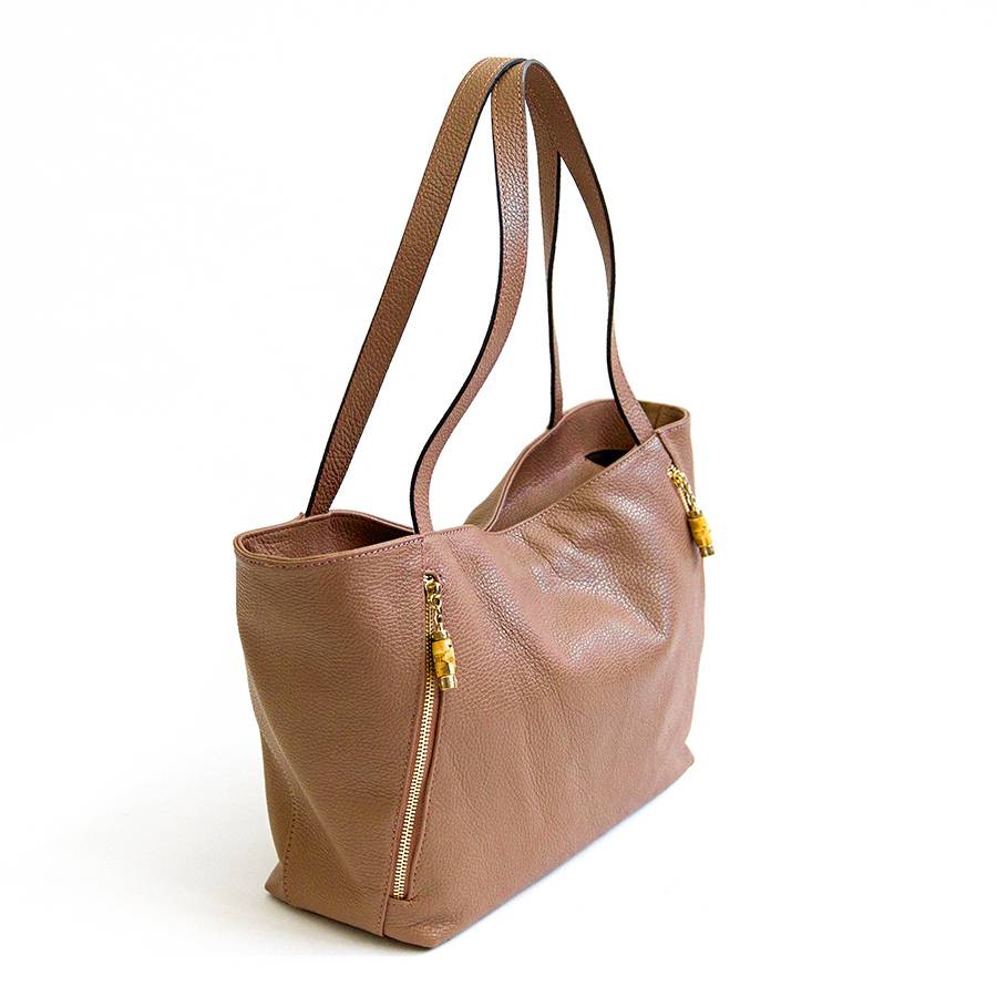 Laura Di Maggio BAMBU’ SHOPPER – Borsa in pelle cuoio In Vendita