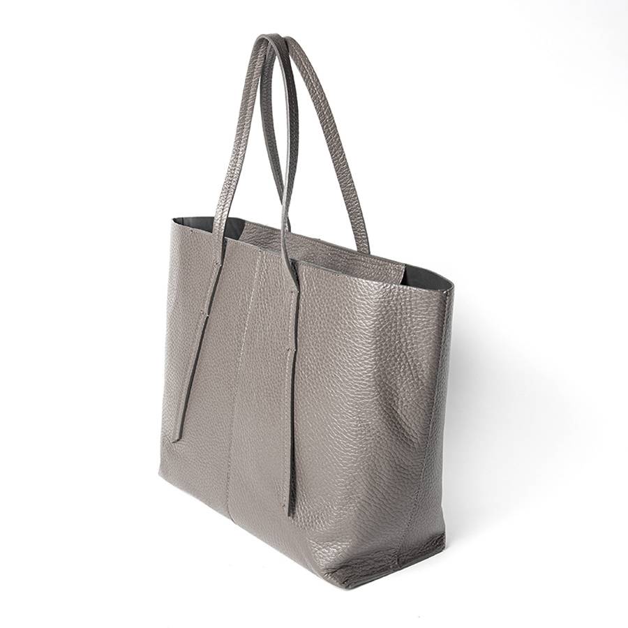 Laura Di Maggio MARGÒ – Shopper in pelle dollaro taupe Saldi Di Fabbrica