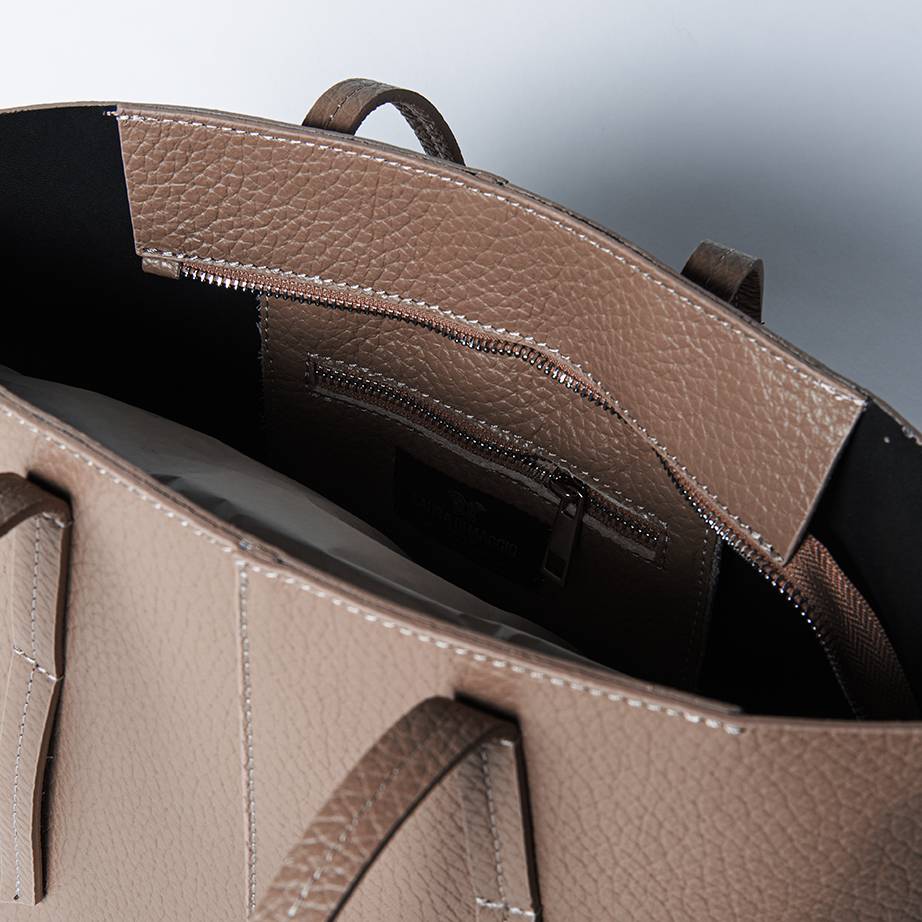 Laura Di Maggio MARGÒ Small – Shopper in pelle dollaro color bruciato Vendite Flash