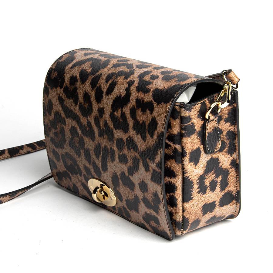 Laura Di Maggio LEOPARD – Postina in pelle saffiano stampata In Saldo
