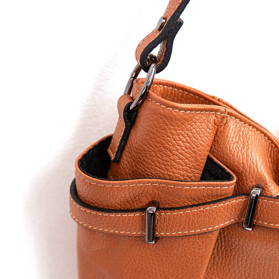 Laura Di Maggio ELYN – Borsa in pelle dollaro arancio 2025