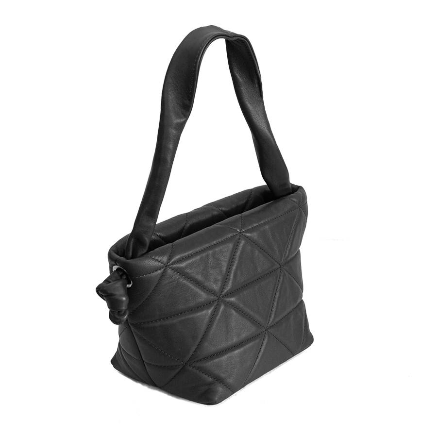 Laura Di Maggio RITA – borsa in pelle soft trapuntato nero Offerta Giorno del Papà